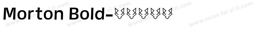 Morton Bold字体转换